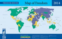 Según el informe anual de la ONG Freedom House, que no es muy alentador para el continente. 