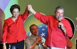 “Todos saben que mi segundo mandato fue mejor que el primero” y “con Dilma va a ser así”, declaró Lula