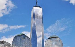 Con 104 pisos y 542 metros de altura, el edificio número uno del World Trade Center domina el perfil del Bajo Manhattan 