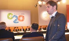 Kicillof dijo estar “tremendamente conformes” porque “por primera vez en la historia del G20 el tema fondos buitres fue planteado en el comunicado final” 