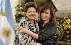 La presidenta Cristina Fernández que confirmó su participación entregará la secretaría a su par de Brasil, Dilma Rousseff