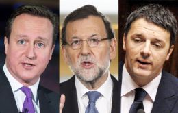 Cameron, Rajoy, Renzi han comprometido a Hollande su participación en la manifestación multitudinaria del domingo 