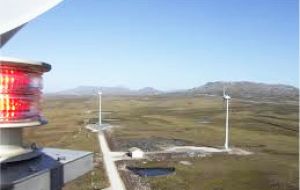 El 40% de la energía consumida en las Falklands es de origen eólico 