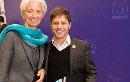 Kicillof se reunió con Lagarde, durante una reunión de los jefes de Estado y de Gobierno del Grupo de los 20 (G20), que celebró la cumbre en Turquía 