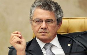 Marco Aurelio Mello anunció que remitirá al pleno una demanda que acusa a Temer de irregularidades similares a las que supuestamente cometió Rousseff.