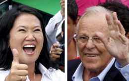 Para  Ipsos Perú, un 52,6% votaría por Keiko Fujimori, líder de Fuerza Popular, y un 47,4% por Pedro Pablo Kuczynski, dirigente de Peruanos por el Kambio (PPK). 