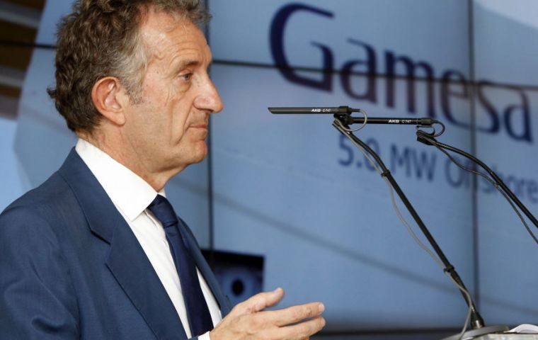La operación “significa el nacimiento de una compañía que ya ocupa una posición de liderazgo al nivel mundial”, afirmó el presidente de Gamesa, Ignacio Martín