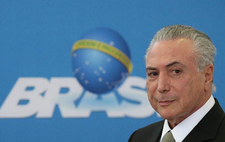 La visita a Paraguay será la primera de Temer en la región elegido junto a Dilma Rousseff como vicepresidente y se convirtió en el presidente del Brasil