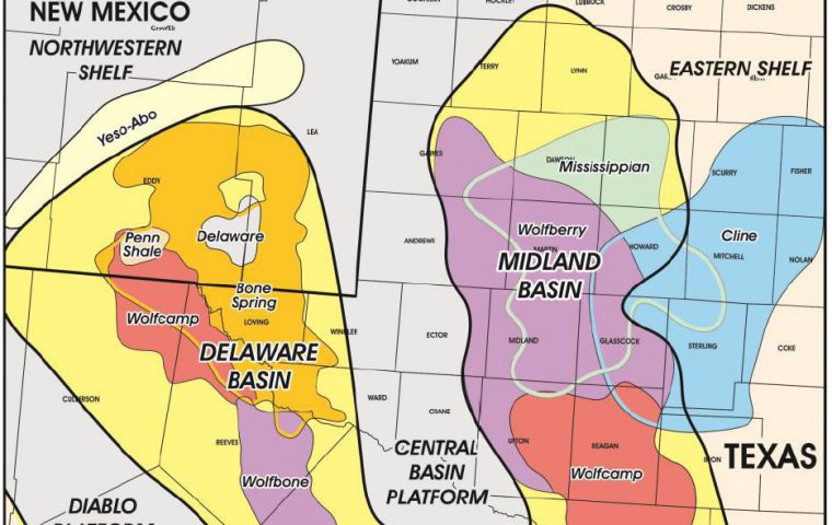 USGS señaló  que la reserva situada en la cuenca de Midland Wolfcamp es cerca de tres veces mayor que la evaluación en la cuenca Bakken-Three Forks