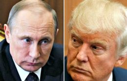 ”Rusia ve a EE.UU. como su principal socio en la lucha contra el terrorismo internacional”, dijo Putin luego de la primera conversación con Trump