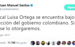 Esta semana el presidente de Colombia, Juan Manuel Santos, confirmó que la ex fiscal venezolana estaba “bajo protección” de su Gobierno. 