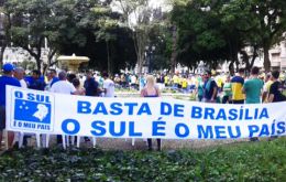 El movimiento “El Sur es mi País” intenta movilizar un millón de electores en 900 de las 1.191 plantas urbanas de Rio Grande do Sul, Santa Catarina y Paraná 
