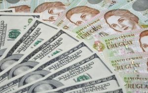 En Montevideo el billete verde se fortaleció 1,12% en promedio con una cotización de $ 30,559, y fue el mayor valor para la divisa desde el 6 de julio de 2016