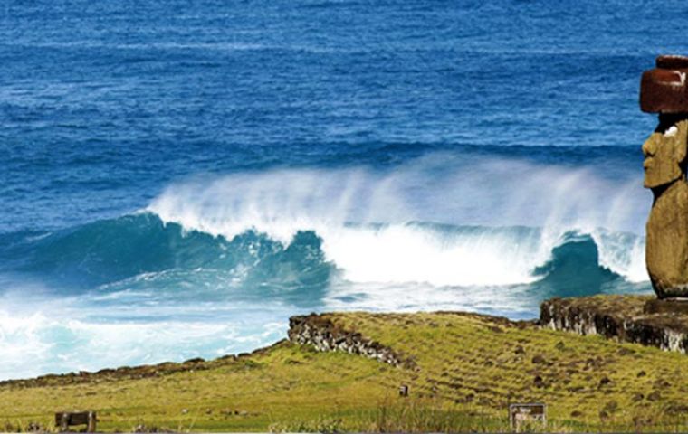 El área marina costera protegida de Rapa Nui tiene un superficie de 579.368 kilómetros cuadrados 