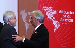 El presidente chileno ocupó el primer lugar con un 68% de los votos, seguido por el Presidente de Uruguay, Tabaré Vázquez (65%). 
