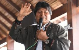 Morales inició este fin de semana la campaña electoral de su partido, en Liniers,  uno de los lugares de residencia de la numerosa colectividad boliviana. 