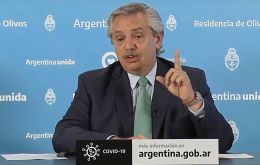  ”Yo no me obsesioné con la cuarentena, me obsesioné con la salud de los argentinos”, indicó el mandatario Fernández