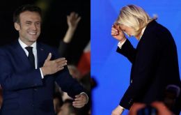 “Ya no soy el candidato de un bando, sino el presidente de todos nosotros”, dijo Macron en su discurso de victoria