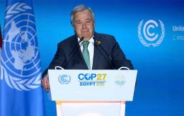 “Nuestro planeta sigue en la sala de urgencias”, dijo Guterres 