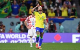 Neymar marcó el gol de Brasil pero no tuvo ocasión de lanzar en la serie de desempate