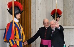 Lula llegó a Roma el martes