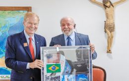 “Esta es una propuesta que el administrador de la NASA trajo en la visita al presidente Lula”, explicó Santos