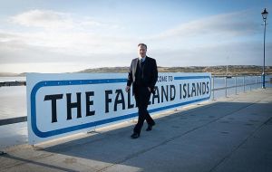 Un año de mucha actividad diplomática para las Falklands con la visita del canciller Lord Cameron, del ministro David Rutley y legisladores de Inglaterra y País de Gales
