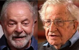Lula pasó 40 minutos con Chomsky