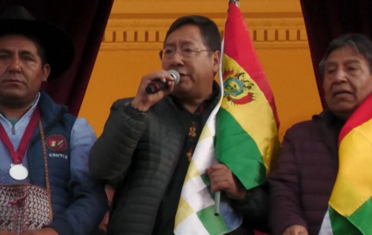 Arce designó finalmente nuevos jefes al frente de las Fuerzas Armadas bolivianas, el general José Wilson Sánchez en sustitución de Zúñiga
