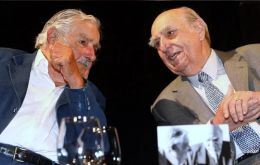 Argentina y Brasil deben entenderse para un mejor Mercosur, sostuvo Sanguinetti (der.) en el foro de Aladi junto a Mujica