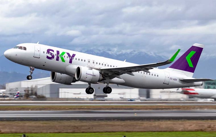 SKY debería iniciar y finalizar sus vuelos en Chile, pero podría hacer tantas escalas como desee en territorio argentino