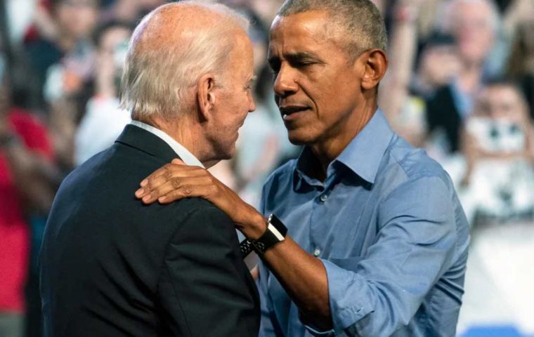 Obama dijo que Biden era un patriota pero que se necesitaban elecciones internas del Partido Demócrata para designar al próximo candidato