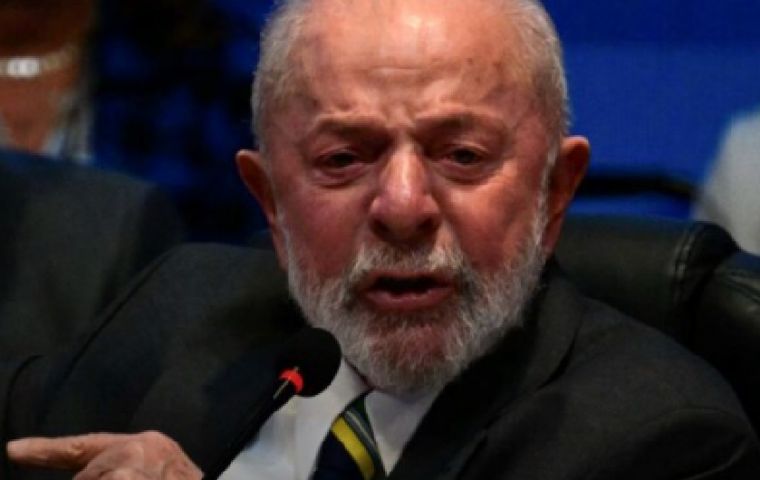 El gasto en armamentos aumentó un 7% el año pasado”, señaló Lula, mientras que la financiación contra el hambre en el mundo está muy lejos de esas cifras