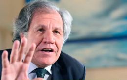 Almagro dijo que pedirá a la Corte Penal Internacional (CPI) que emita una orden de arresto contra Maduro