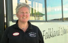 La Directora del Departamento de Recursos Naturales de las Falklands, Dra. Andrea Clausen