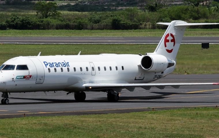 El nuevo servicio de Paranair está en línea con los acuerdos de cielos abiertos recientemente firmados por Uruguay con Argentina, Chile y Paraguay