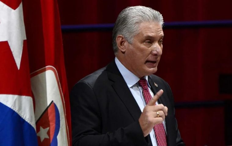 Díaz-Canel culpó al bloqueo de EE UU del escaso mantenimiento de los equipos de generación eléctrica de Cuba