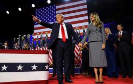 Trump pasaba la noche en su residencia de Mar-a-Lago antes de que se confirme su victoria (Foto Reuters)