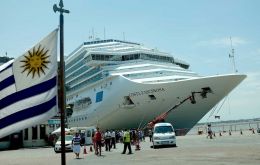 Se espera que la llegada de cruceros genere ingresos entre 16 y 20 millones de dólares para Uruguay