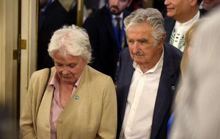 El expresidente José 'Pepe' Mujica respaldó las declaraciones que trascendieron de Topolansky, su esposa