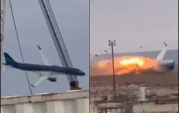 El avión cayó cerca de Aktau, un puerto del Mar Caspio en el oeste de Kazajstán