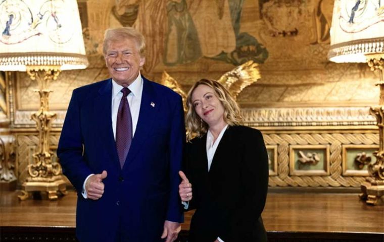 Meloni es una mujer fantástica que ha conquistado Europa, según Trump