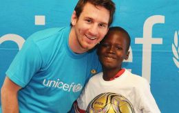 Messi fue elegido por “apoyar programas de salud y educación para niños a través de la Fundación Leo Messi y servir como embajador de buena voluntad de UNICEF”.