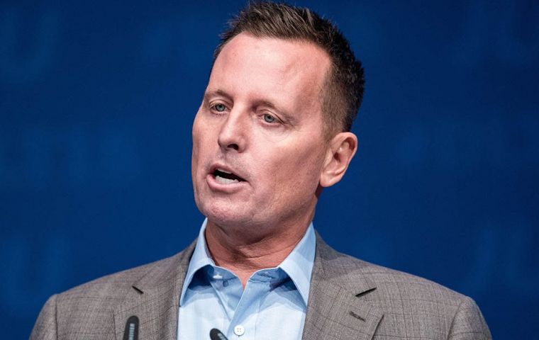 El propósito exacto del viaje de Grenell aún no se ha revelado, pero se reunirá con Maduro este viernes