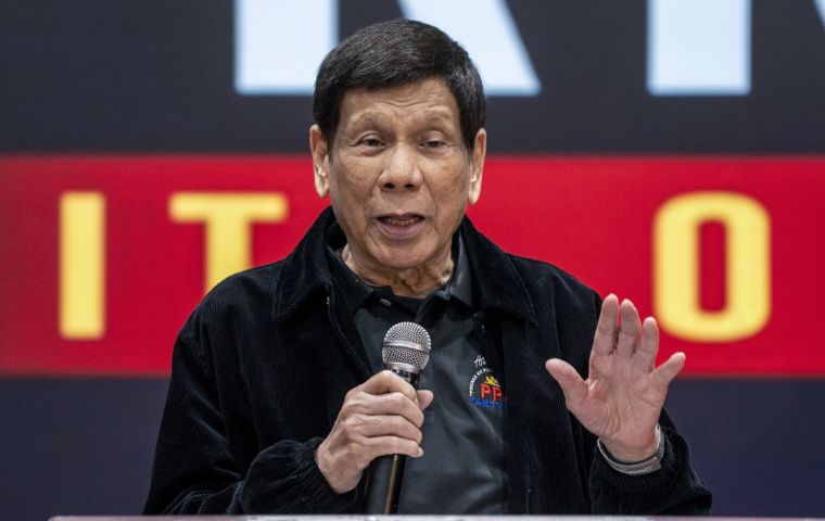 Duterte fue famoso por su violenta represión del narcotráfico