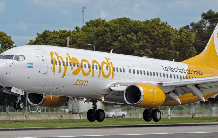 Flybondi ha completado todas las fases requeridas para su aprobación operativa, confirmó la DGAC