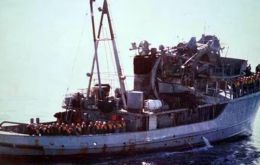 Ocho tripulantes del ARA Sobral murieron en combate el 2 de mayo de 1982