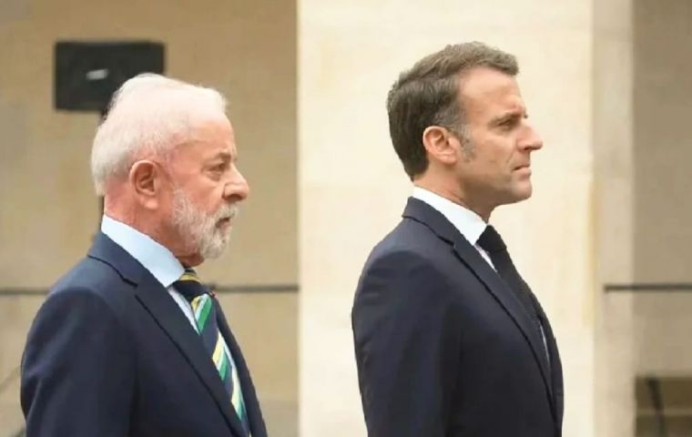 Lula instó a Macron a abrir su corazón y respaldar el Tratado de Libre Comercio (TLC) entre la UE y el Mercosur
