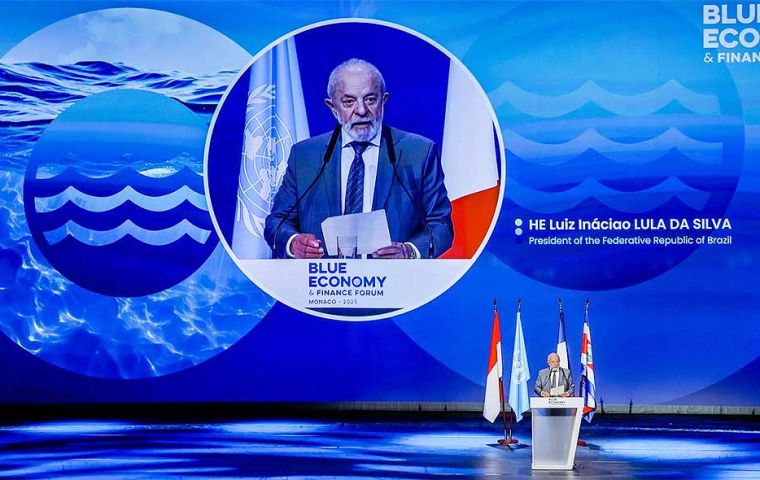 “Si fuera un país, el océano ocuparía el quinto lugar entre las mayores economías del mundo”, señaló Lula