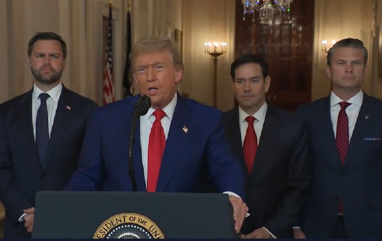Si la paz no llega pronto, podemos destruir otros objetivos de Irán en cuestión de minutos, insistió Trump